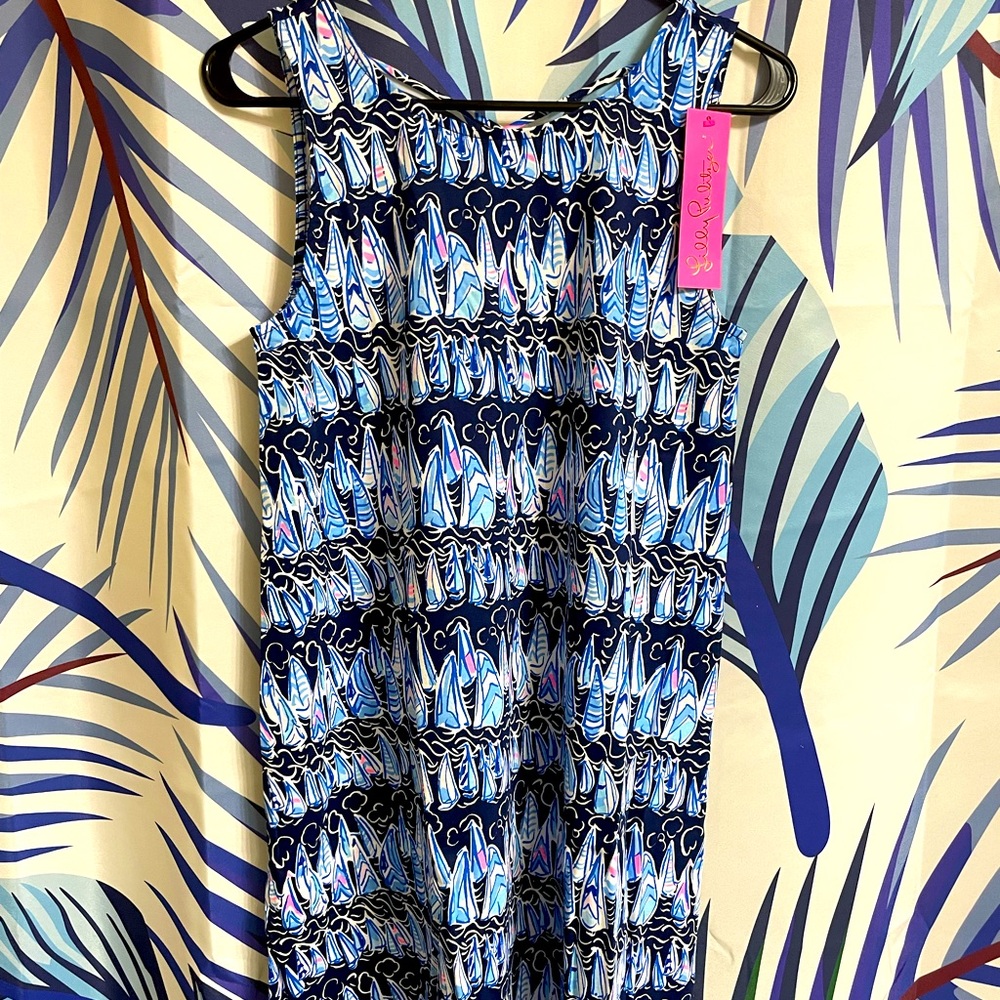 Lilly Pulitzer Women's Kristen Swing Dress Size Small Blue “Sails And Stripes”